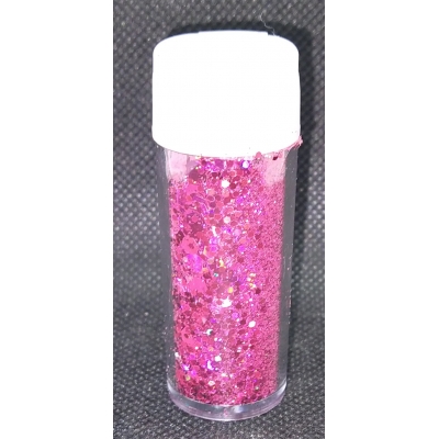 glitter holographic pink